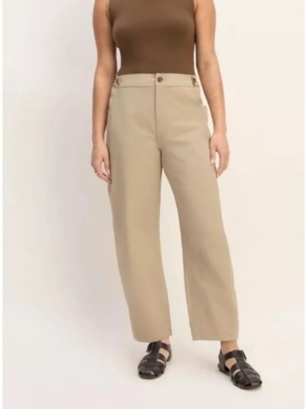 Everlane The Fatigue Barrel Pant Trench Coat Khaki Size 4 NWT